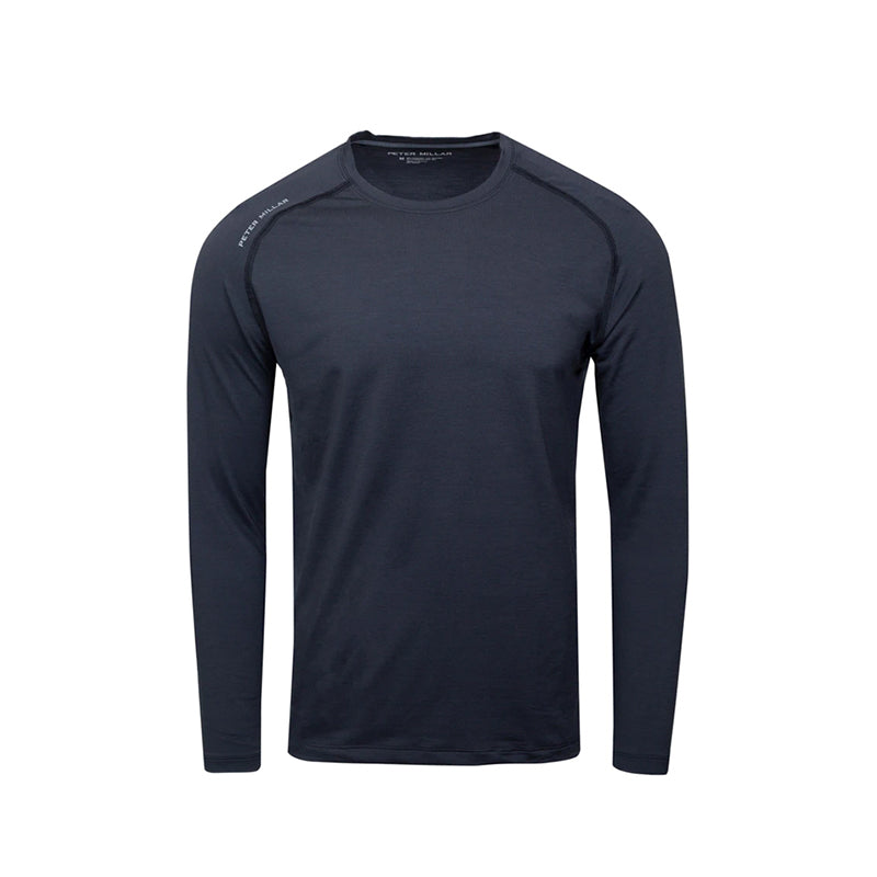 PETER MILLAR Apollo Performance Men's Long Sleeve Shirt (Black)