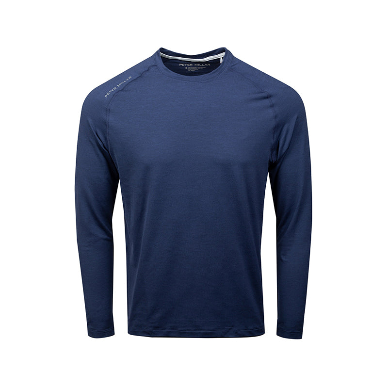 PETER MILLAR Apollo Performance Men's Long Sleeve Shirt (Navy)