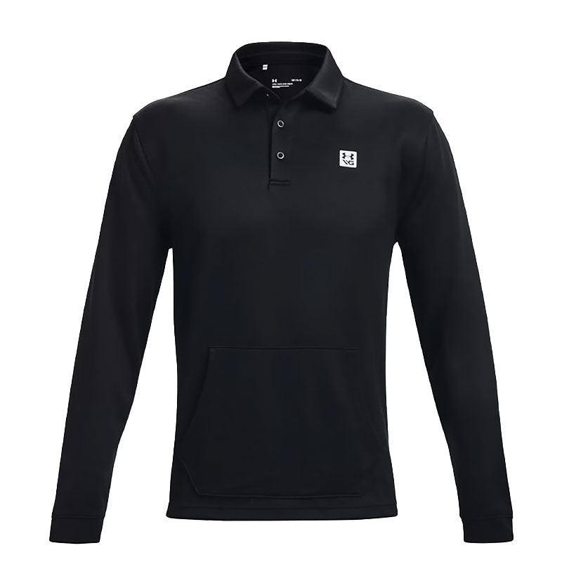 UNDER ARMOUR Decode The Game Men's Long Sleeve Polo (Black)