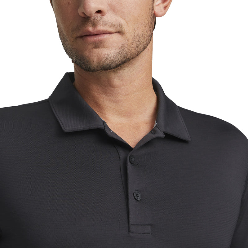 PUMA Youv Men's Long Sleeve Polo (Black)
