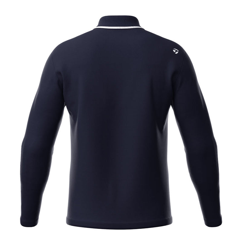 TAYLORMADE Basic Men's Long Sleeve Polo (Navy)