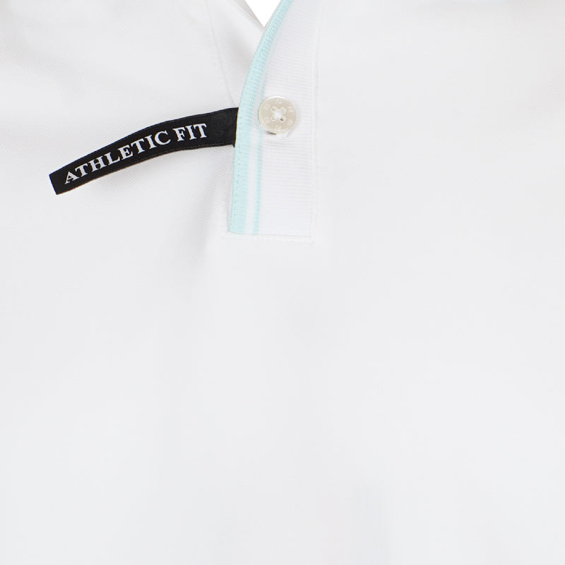 FOOTJOY Lightweight Pique Men's Long Sleeve Polo (White)