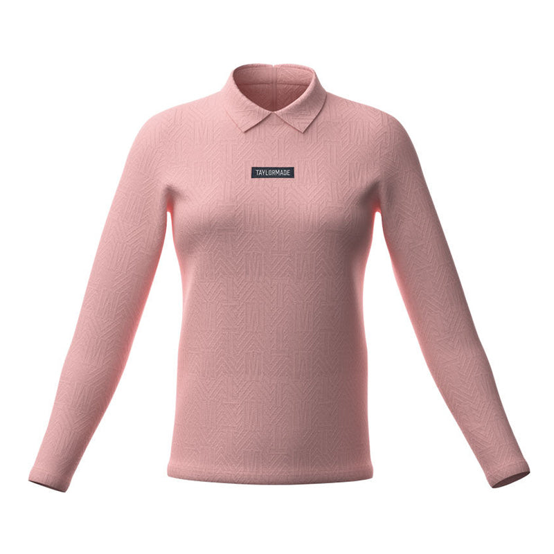 TAYLORMADE Monogram Women's Longsleeve Polo (Pink)