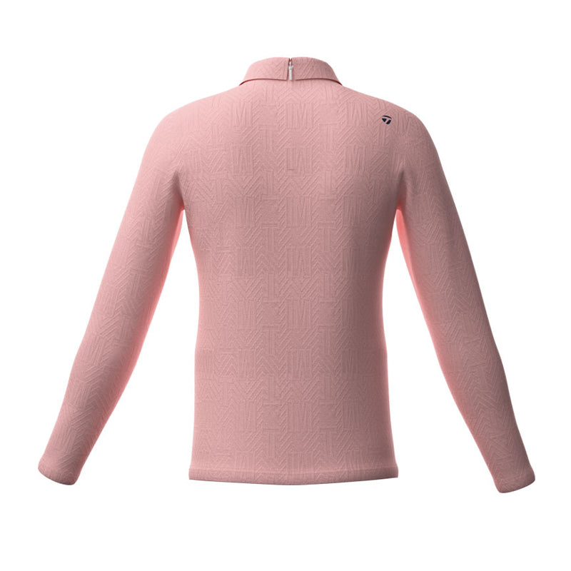 TAYLORMADE Monogram Women's Longsleeve Polo (Pink)