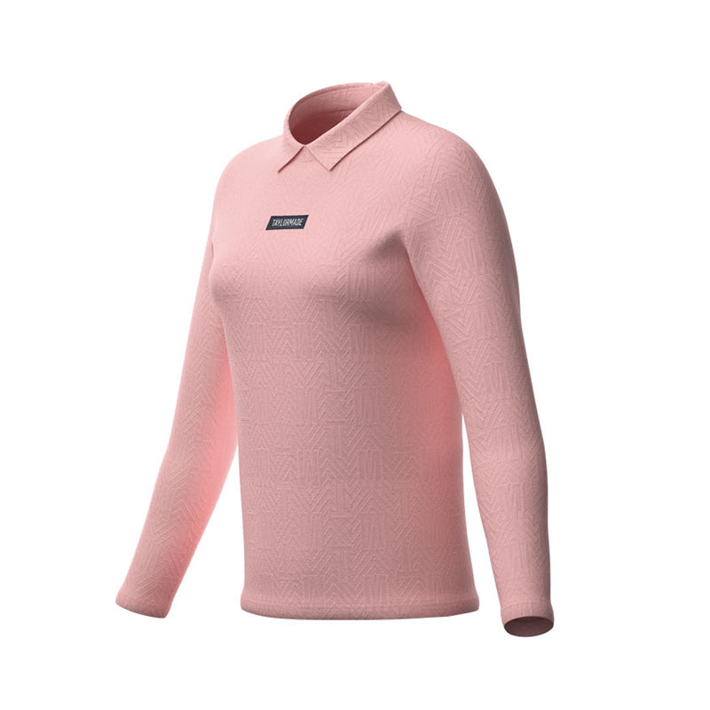 TAYLORMADE Monogram Women's Longsleeve Polo (Pink)