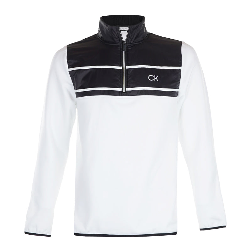 CALVIN KLEIN Harrow Half-Zip Men's Shirt (White)