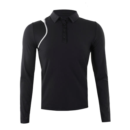 HONMA Performance Women's Long Sleeve Polo (Black)