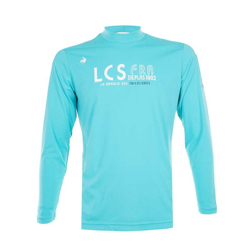 LE COQ SPORTIF GOLF Mock Men's Long Sleeve Shirt (Green)