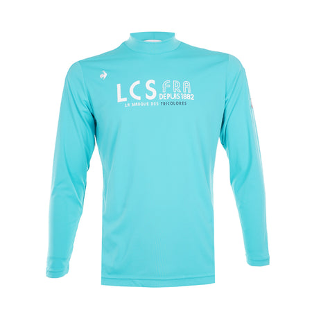 LE COQ SPORTIF GOLF Mock Men's Long Sleeve Shirt (Green)