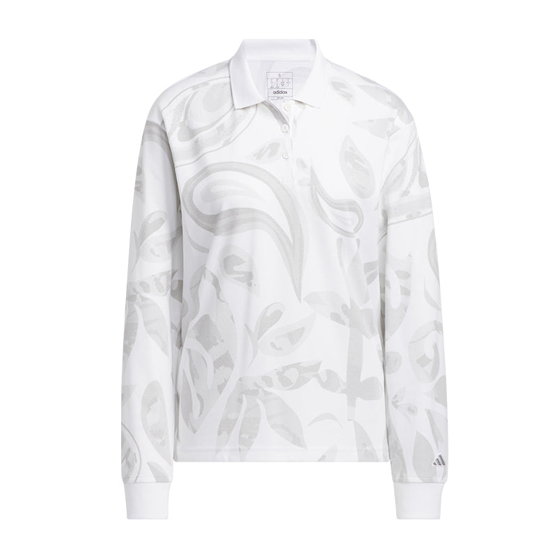 ADIDAS Go-To Women?s Long Sleeve Polo (White)