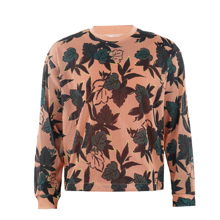 WAAC Forest Mesh PGA Men's Long Sleeve Shirt (Orange)