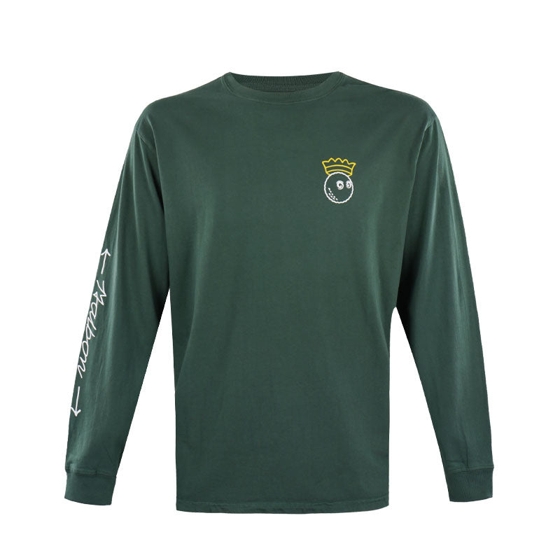 MALBON GOLF Trophy Men's Long Sleeve T-Shirt (Green)