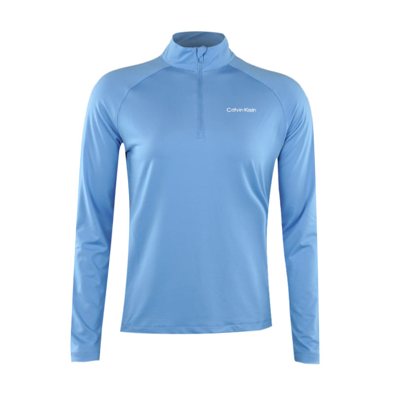 CALVIN KLEIN San Marcos 1/4 Zip Women's Long Sleeve Shirt (Cornflower)