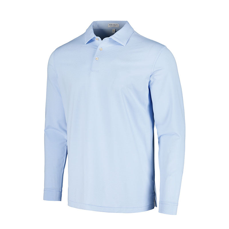 PETER MILLAR Jubilee Men's Long Sleeve Polo (Blue Fade)