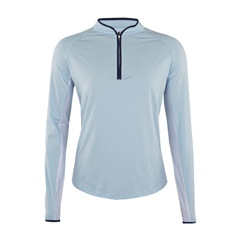 FOOTJOY Women's 1/4 Zip Long Sleeve Sun Protection Shirt (Blue)