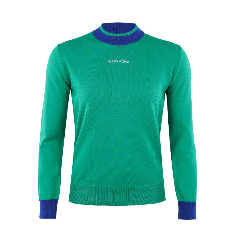 LE COQ SPORTIF GOLF New Basic Knit Women's Mock Shirt (Green)