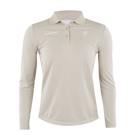 LE COQ SPORTIF GOLF Women's Long Sleeve Polo (Beige)