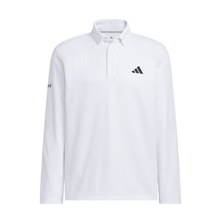 ADIDAS Monogrum Men's Long Sleeve Polo (White)
