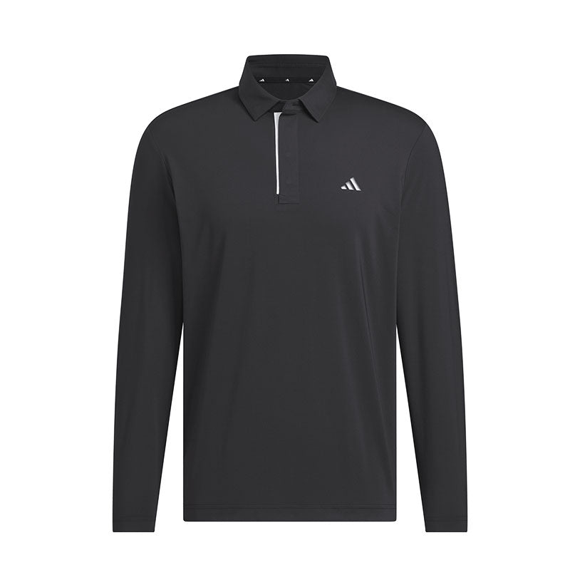 ADIDAS Ultimate365 Tour Men's Long Sleeve Polo (Black)
