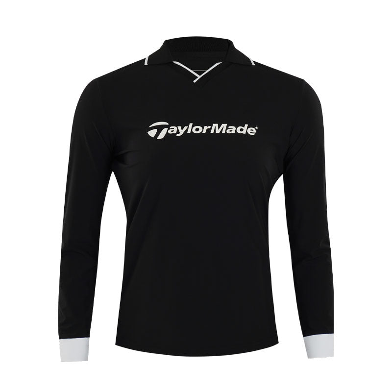 TAYLORMADE Skipper Women's Long-Sleeve Polo (Black)