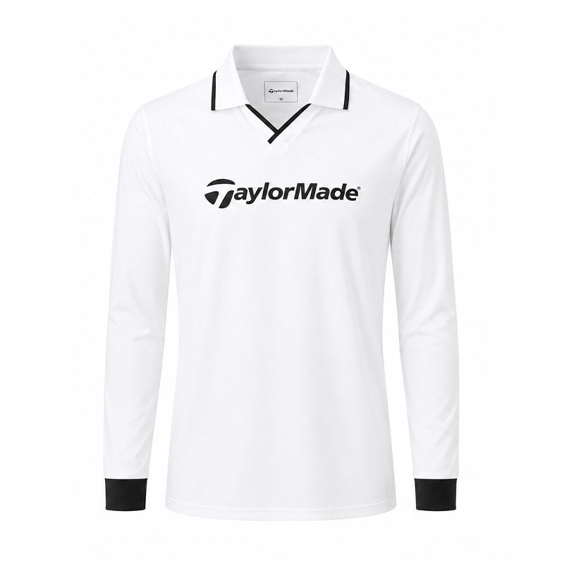 TAYLORMADE Skipper Women's Long-Sleeve Polo (White)