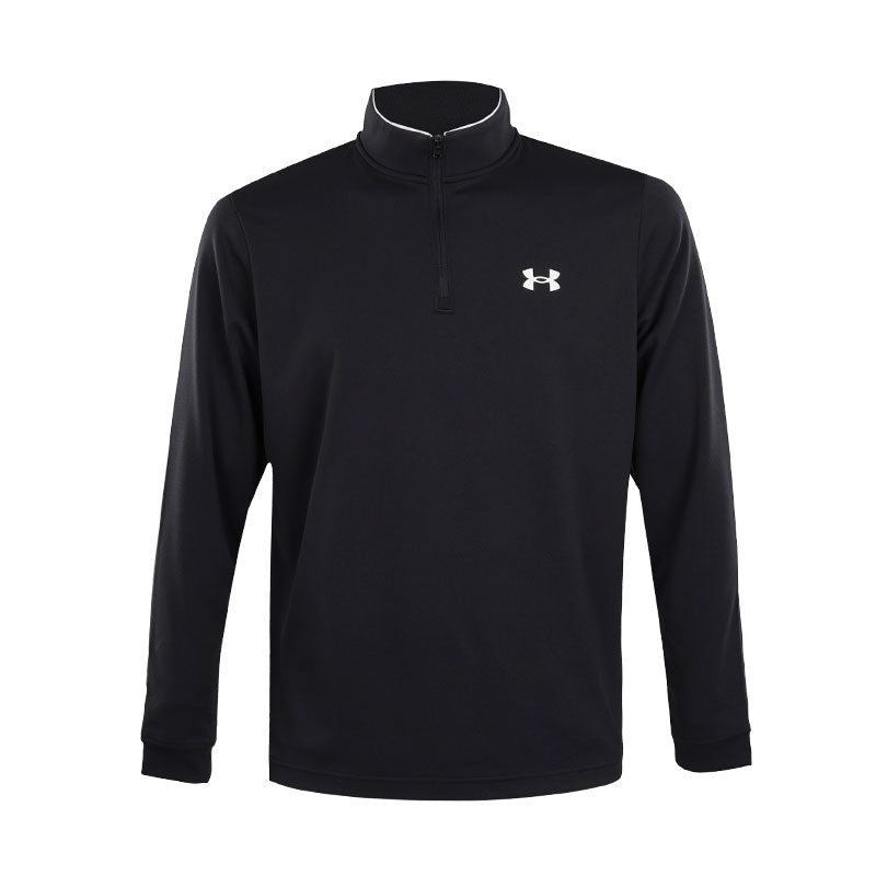 UNDER ARMOUR Matchplay 1/4 Zip Long Sleeve Polo (Black)