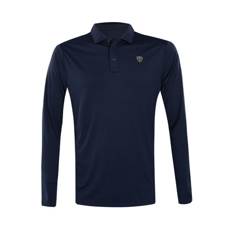NIKE Dri-FIT Par Men's Long Sleeve Polo (Blue)