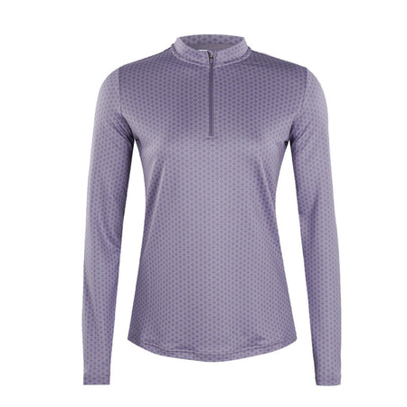 FOOTJOY 1/4 Zip Women's Long Sleeve Polo (Violet)