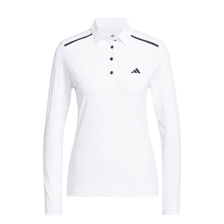 ADIDAS Ultimate365 Tour Climacool Women's Long Sleeve Polo (White)