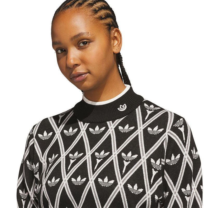 ADIDAS Originals Trefoil Women's Turtleneck Jumper (Black)