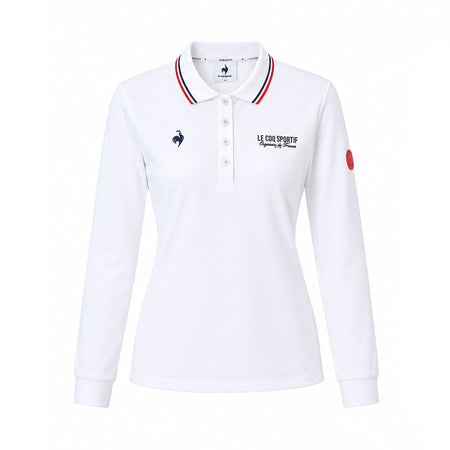 LE COQ SPORTIF GOLF Women's Long Sleeve Polo (White)