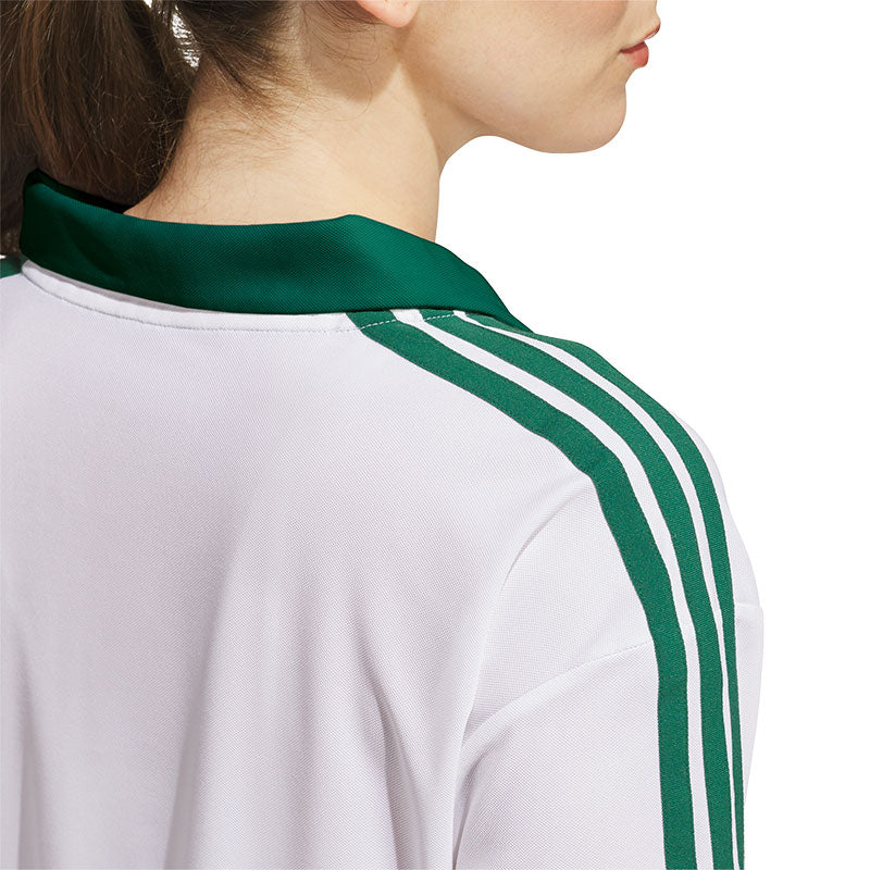 ADIDAS Climacool 3-Stripes Women's Long Sleeve Polo (White)