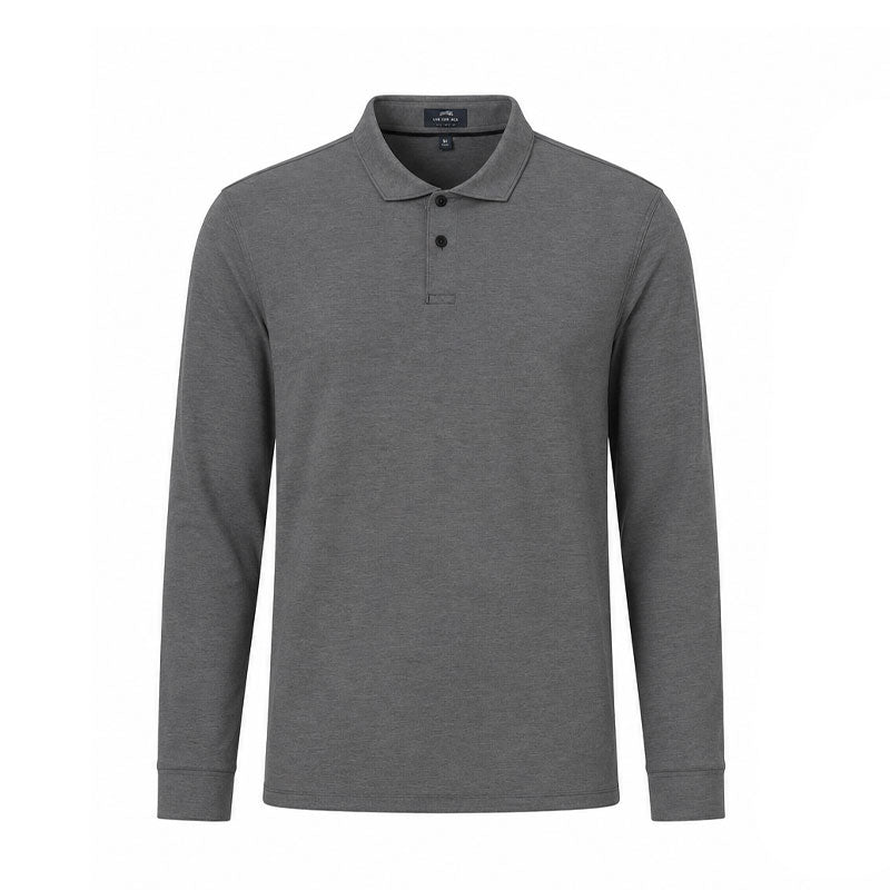 SUN DAY RED Reserve Men's Long Sleeve Polo (Black)