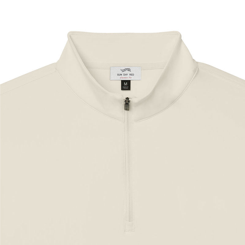 SUN DAY RED Lightweight Quarter Zip Men's Jacket (Tofu)