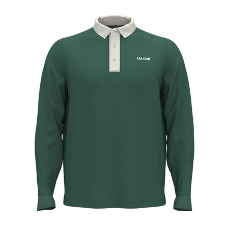 UNDER ARMOUR Drive Amp Men's Long Sleeve Polo (Campus Navy)