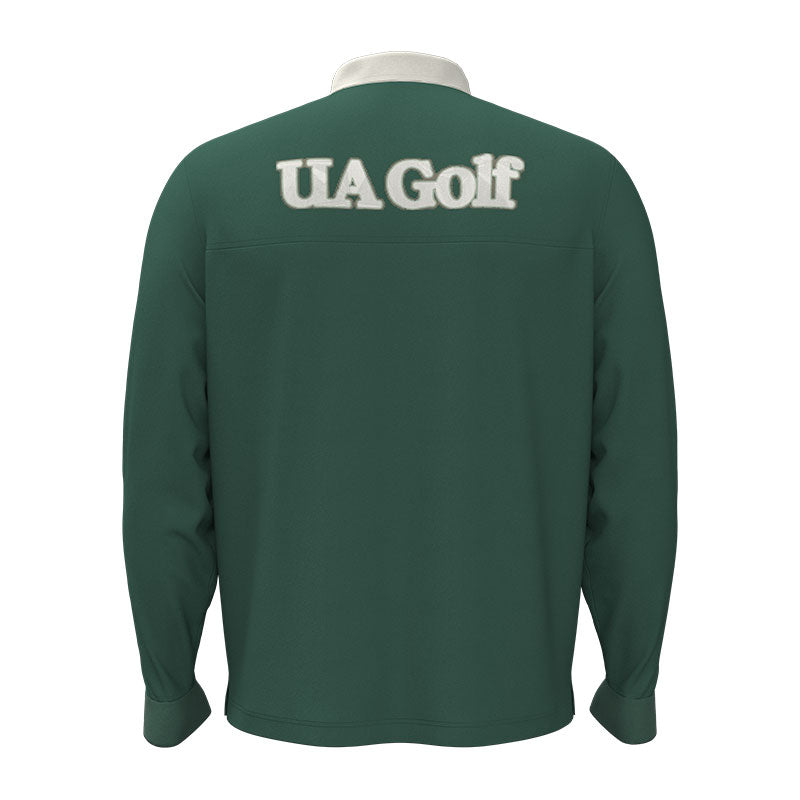 UNDER ARMOUR Drive Amp Men's Long Sleeve Polo (Campus Navy)