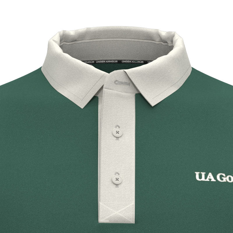UNDER ARMOUR Drive Amp Men's Long Sleeve Polo (Campus Navy)