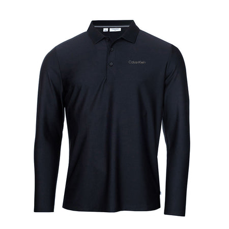 CALVIN KLEIN Riverdale Men's Long Sleeve Polo (Blue)