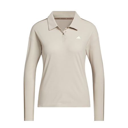 ADIDAS Climacool 3-Stripes Women's Long Sleeve Polo (Brown)