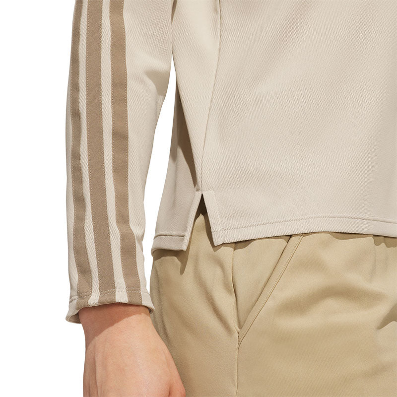 ADIDAS Climacool 3-Stripes Women's Long Sleeve Polo (Brown)