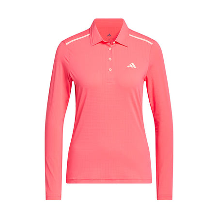 ADIDAS Ultimate365 Tour Climacool Women's Long Sleeve Polo (Red)
