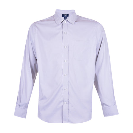 CUTTER & BUCK Versatech Geo Dobby Men's Longsleeve Shirt (White/Black)
