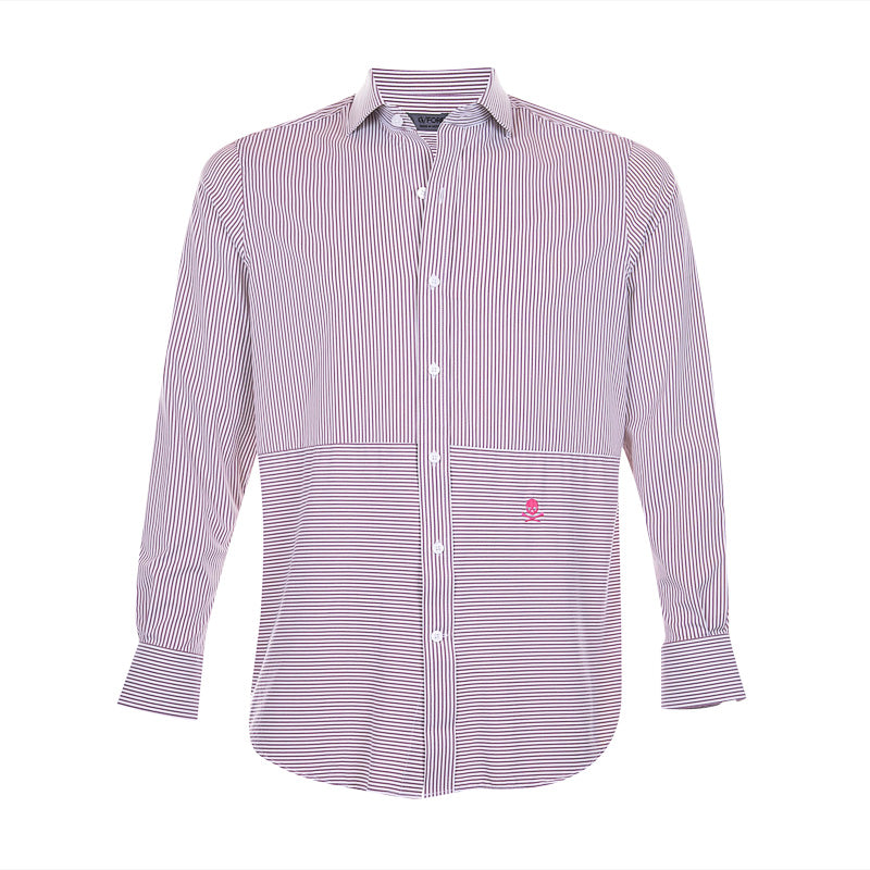 GFORE Paneled Modern Men's Long Sleeve Shirt (Carbenet)