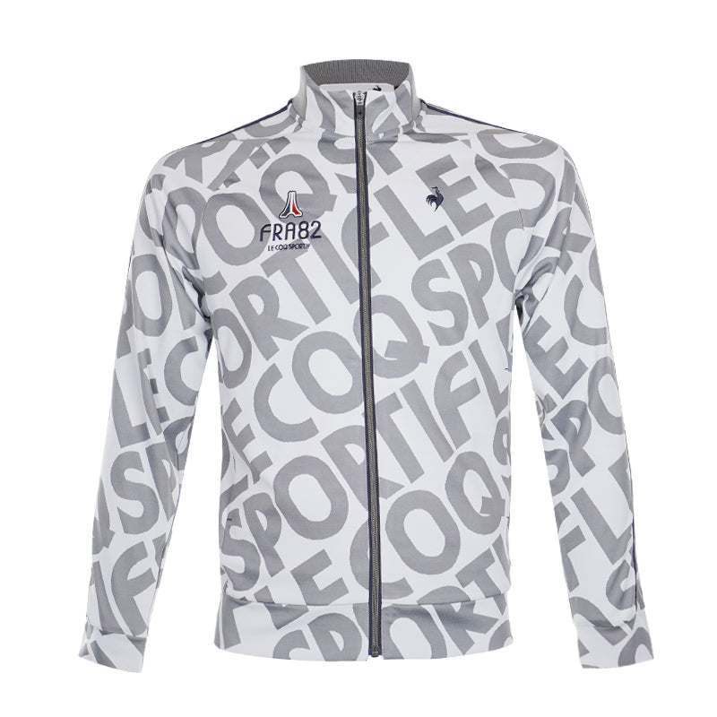 LE COQ SPORTIF GOLF Logo Men's Jacquard Jacket (White)