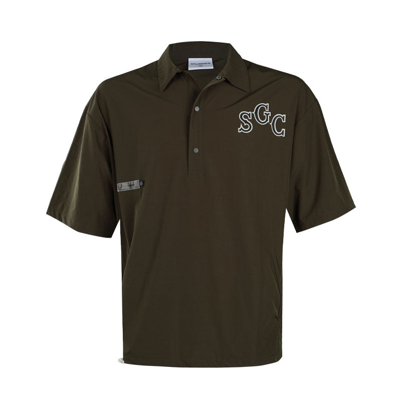 STUDENTSGOLF Bench Popover Men's Polo (Olive)