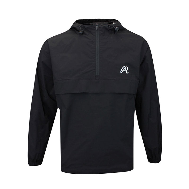 MALBON GOLF Evergreen Anorak Men's Jacket (Black)