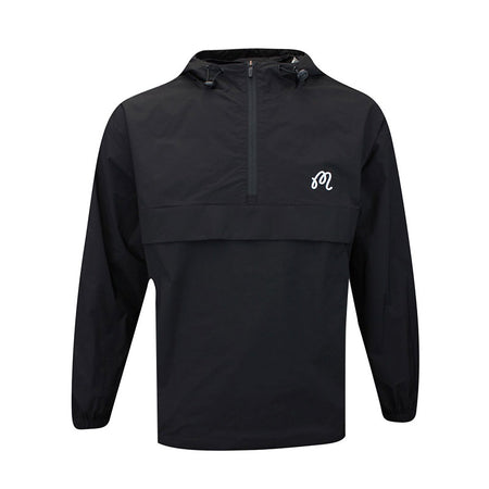 MALBON GOLF Evergreen Anorak Men's Jacket (Black)