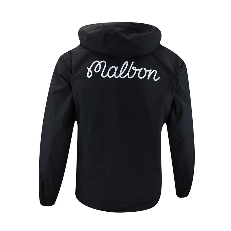 MALBON GOLF Evergreen Anorak Men's Jacket (Black)