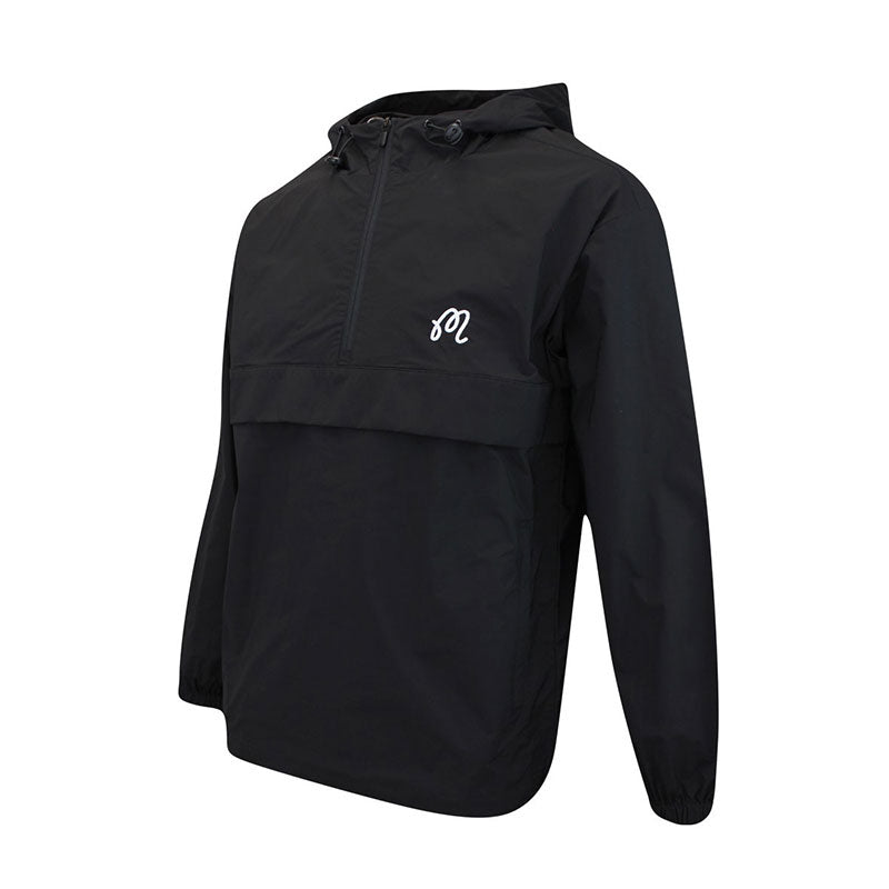 MALBON GOLF Evergreen Anorak Men's Jacket (Black)