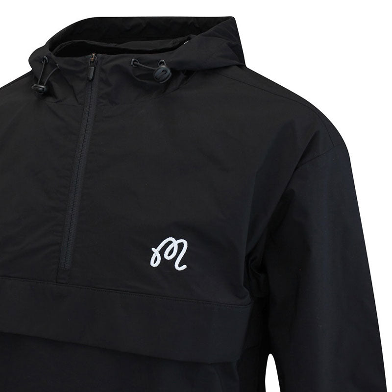 MALBON GOLF Evergreen Anorak Men's Jacket (Black)
